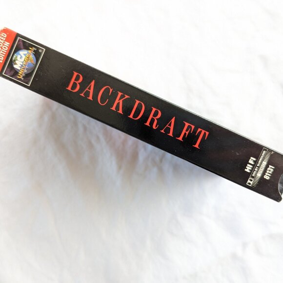3/$15 Backdraft (1991) VHS Movie, Kurt Russell William Baldwin letterbox edition - Picture 3 of 5